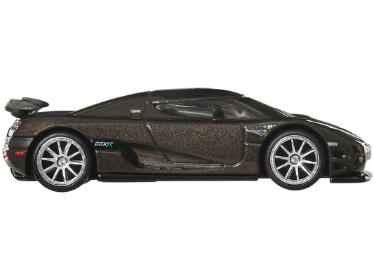 Koenigsegg CCXR Dark Gray Metallic "Fast Five" (2011) Movie "Fast & Furious" Series Diecast Model Car by Hot Wheels