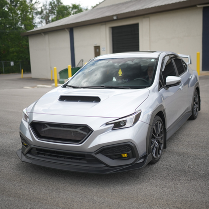 JDMuscle JDMuscle 22-25 WRX CS Style V1 front bumper grille in paint-matched and gloss black finish.