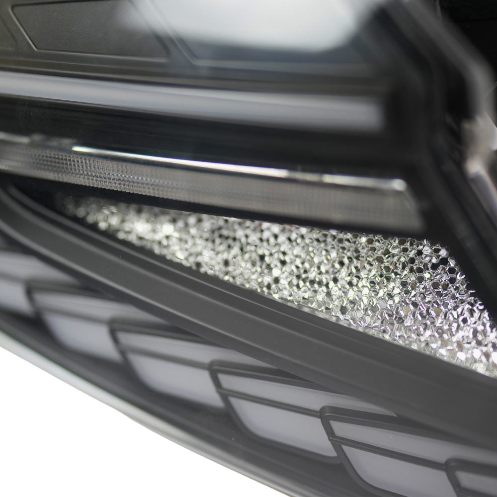 JDMuscle 22-25 WRX Doragon LED tail lights showing red and clear lenses on a vehicle, featuring sleek, modern design.