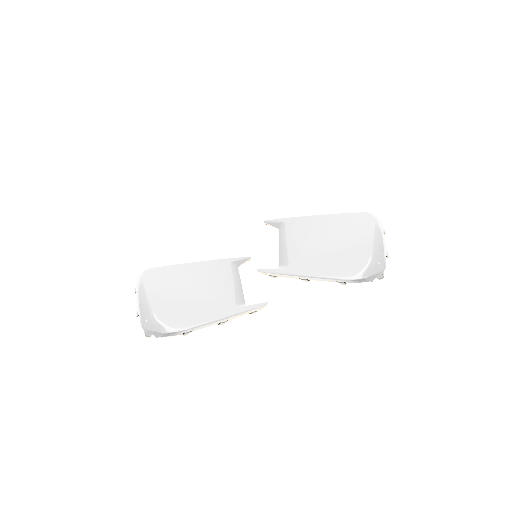 JDMuscle paint-matched gloss black fog light covers for 2018-2021 Subaru WRX and STI models.
