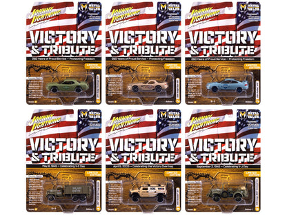 "Military" Set B of 6 pieces 2025 Release 1 Limited Edition Diecast Models by Johnny Lightning