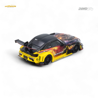 Miniature Honda S2000 J's Racing AP1 diecast model in 1:64 scale, featuring detailed J's Racing branding and design.