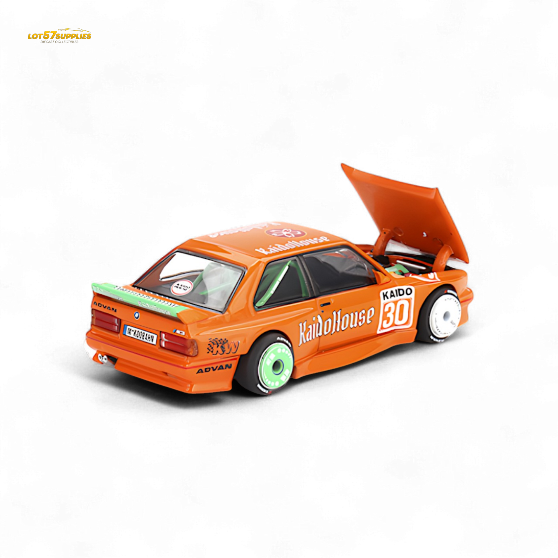 Mini GT x Kaido House BMW M3 E30 Orange 1:64 - Evergreen Kings