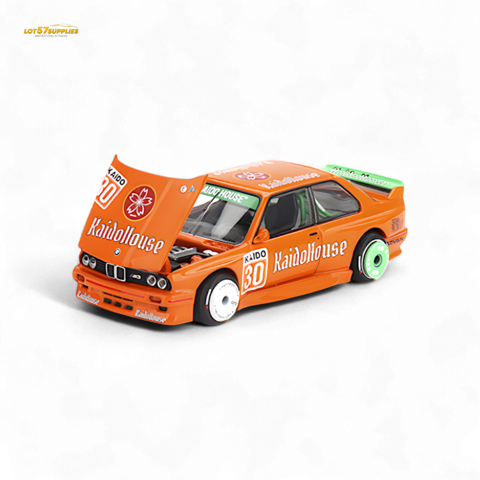 Mini GT x Kaido House BMW M3 E30 Orange 1:64 - Evergreen Kings