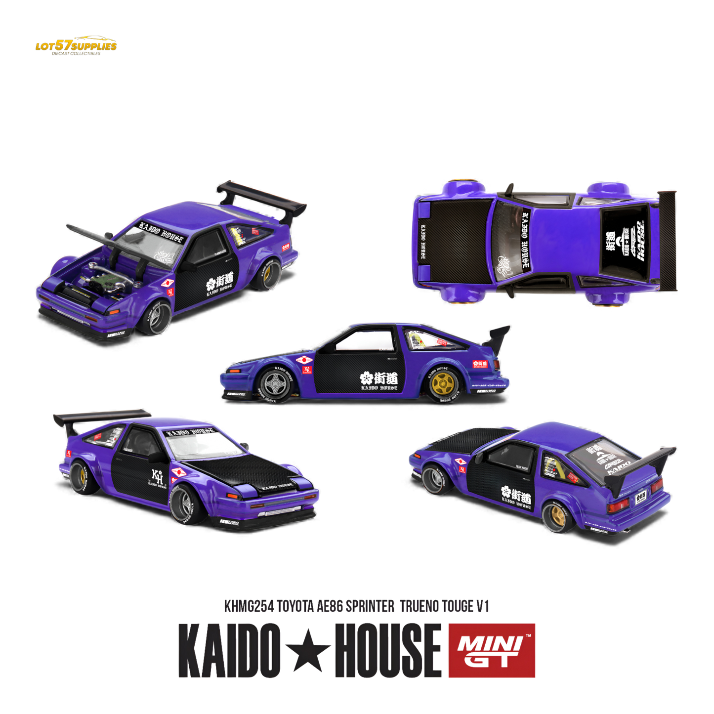 Pre-order Toyota AE86 Sprinter Trueno diecast model in 1:64 scale by Lot57Supplies Diecast Shop, detailed and collectible.
