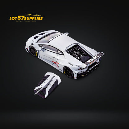 Pre-order Lamborghini Huracan LBWK diecast model in Air Force Grey, 1:64 scale, by Lot57Supplies Diecast Shop.