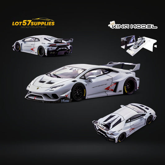 (Pre-Order) King Model Lamborghini Huracan LBWK Air Force Grey 1:64 - Evergreen Kings