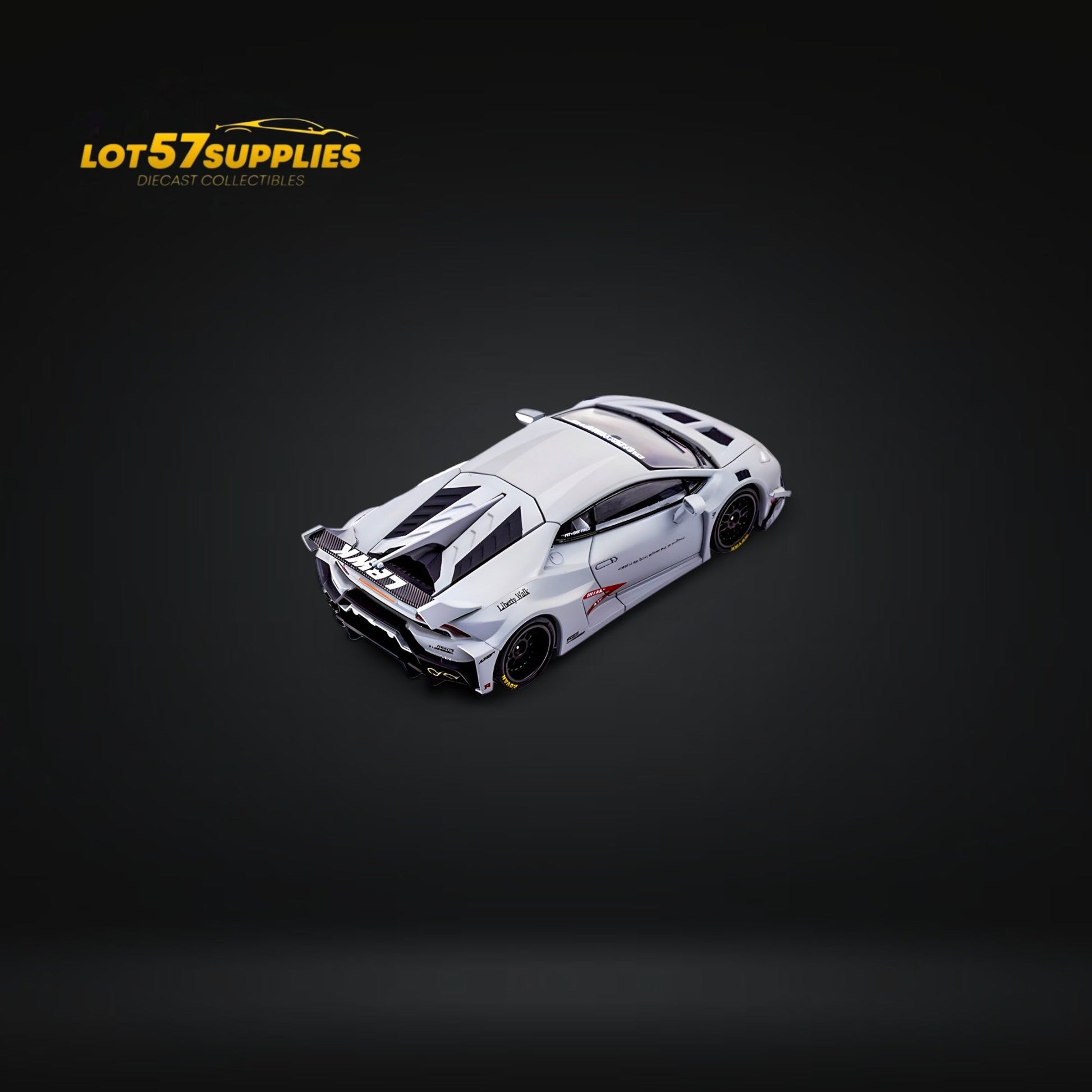 Pre-order Lamborghini Huracan LBWK diecast model in Air Force Grey, 1:64 scale by Lot57Supplies Diecast Shop.