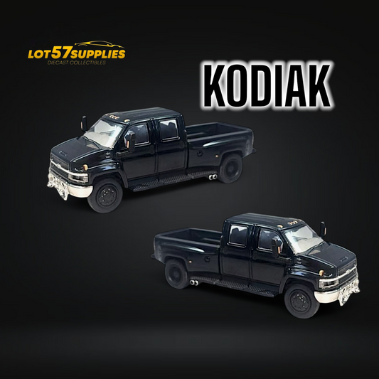 (Pre-Order) GOC Chevrolet KODIAK Pickup - Black 1:64 - Evergreen Kings