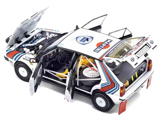 Lancia Delta HF 4WD #3 Bruno Saby - Jean-Francois Fauchille "Martini Racing" Winner "Rally Monte Carlo" (1988) 1/18 Diecast Model Car by Kyosho