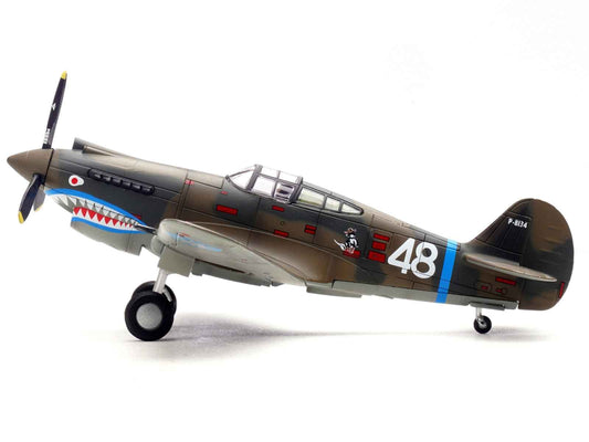Curtiss P-40B/C Warhawk Fighter Aircraft "White 48 David Lee 'Tex' Hill 2nd Squadron Panda Bears Chinese Air Force Burma" (1942) 1st American Volunteer Group 1/72 Diecast Model Airplane by Legion