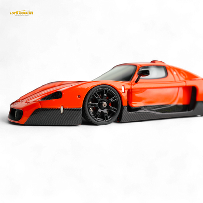 YM Model Maserati MC12 Stradale Corsa 2-Tone Orange 1:64 - Evergreen Kings