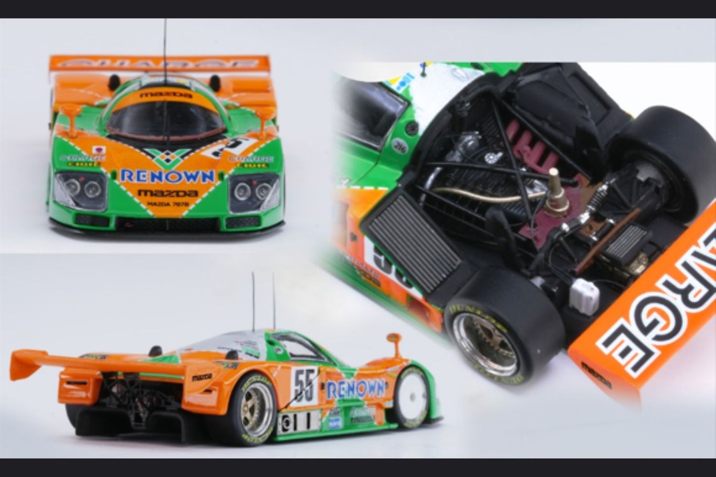 Pre-order YM Model Mazda 787b #55 diecast car in 1:64 scale, detailed Mazda race car collectible from Lot57Supplies Diecast Shop