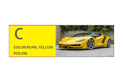 Pre-order YM Model Lamborghini Centenario LP770-4 diecast car in 1:64 scale, detailed model with blue exterior and black wheels