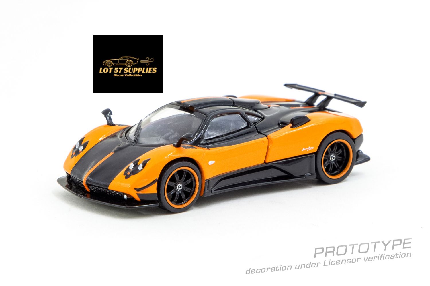 Tarmac Works Pagani Zonda Arancio Saint Tropez 1:64 - Evergreen Kings