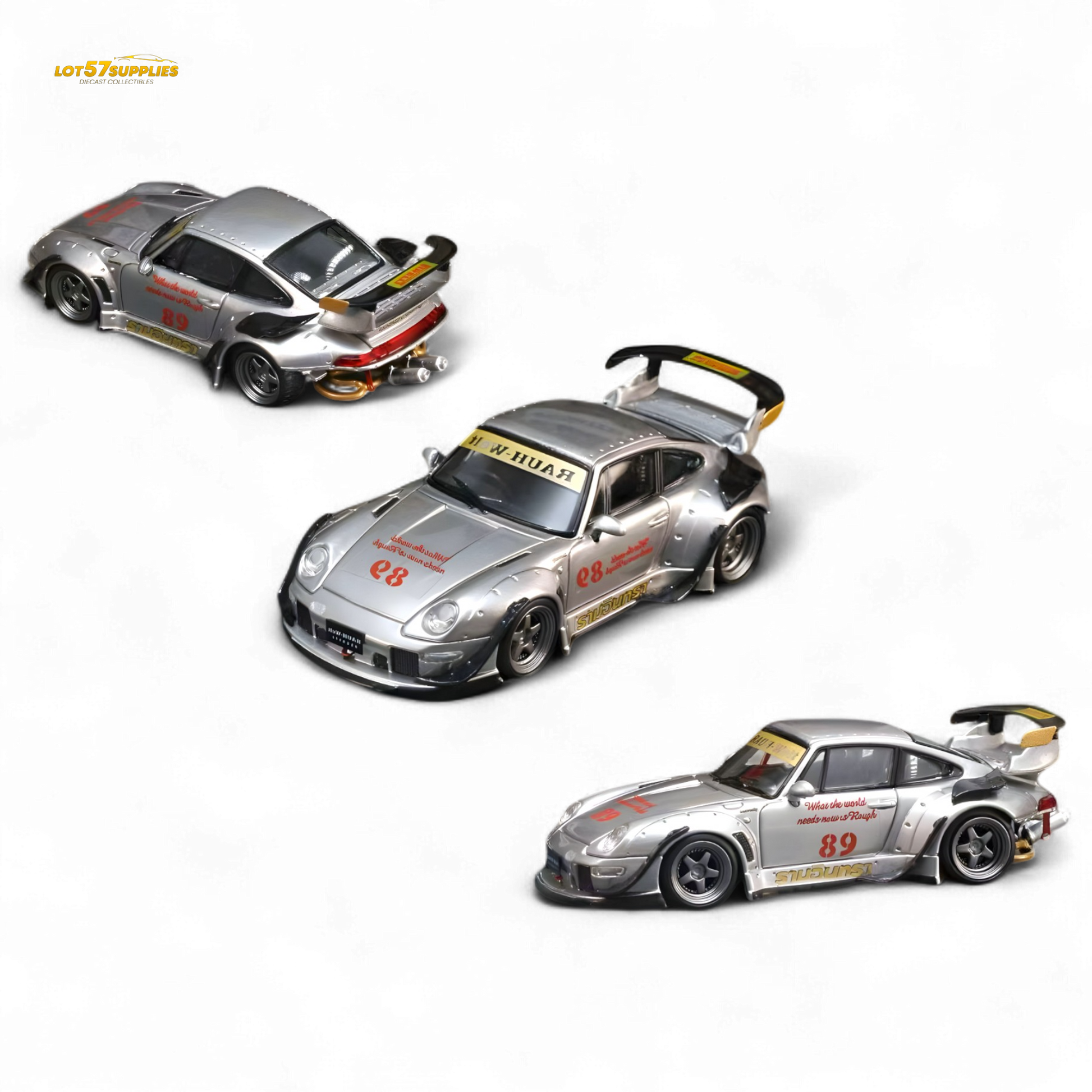 Street Weapon Porsche RWB 993 Heavenly Livery 1:64 - Evergreen Kings