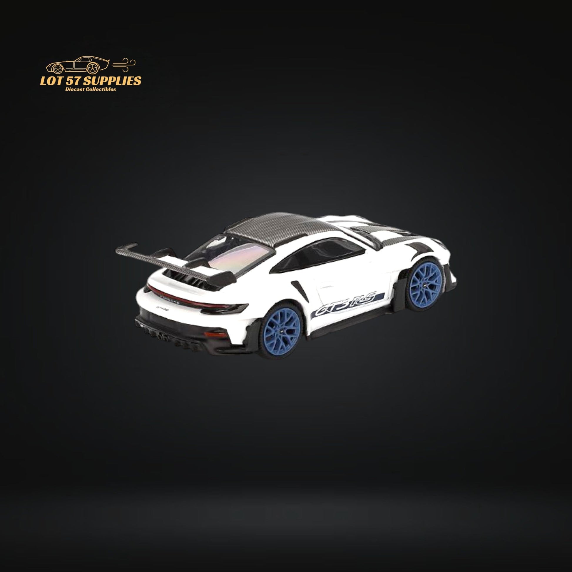 Mini GT Porsche 911 GT3 RS Weissach Package diecast model in 1:64 scale, detailed Porsche sports car replica.