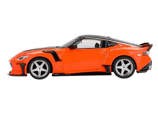 Nissan Z VeilSide FFZ400 Orange with Black Top Limited Edition 1/64 Diecast Model Car by Mini GT