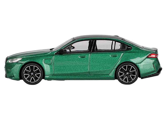 BMW M5 Isle of Man Green Metallic with Carbon Top Limited Edition 1/64 Diecast Model Car by Mini GT