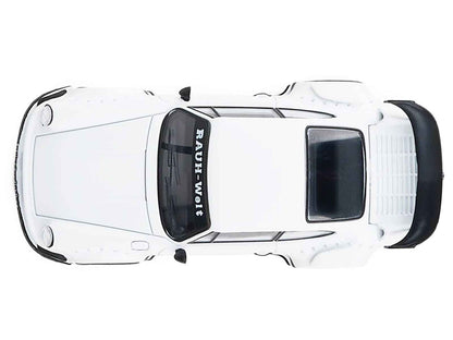 RWB 930 Matt White with Black Stripes 1/64 Diecast Model Car by Model Model