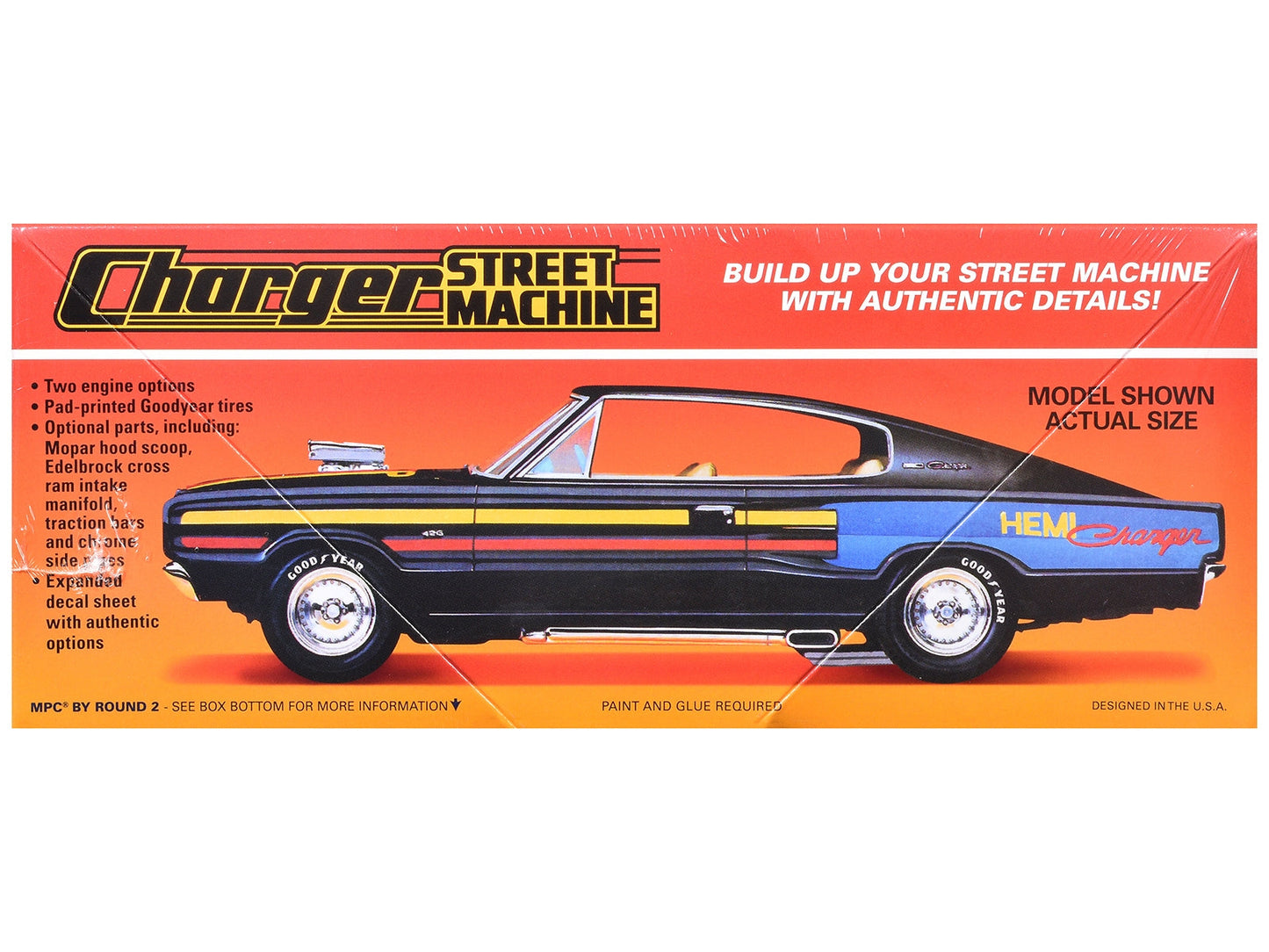 Skill 2 Model Kit 1967 Dodge Charger Street Machine 1/25 Scale Model by MPC