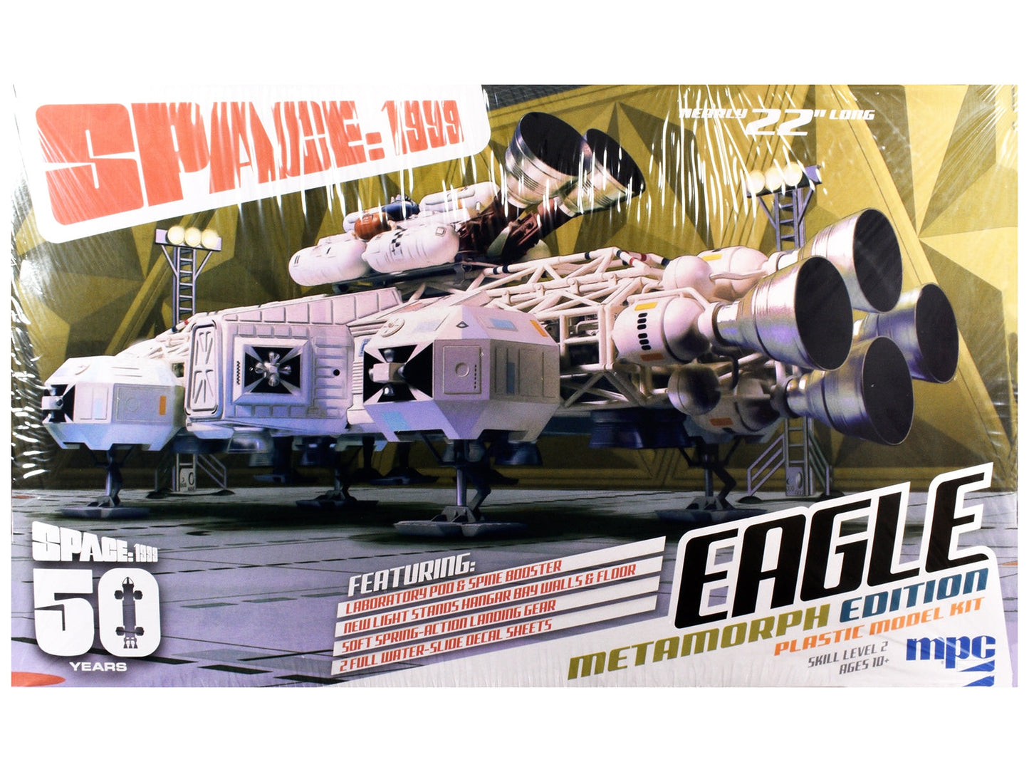 Skill 2 Model Kit Eagle Transporter Metamorph Edition "Space: 1999" (1975-1977) TV Series 1/48 Scale Model by MPC