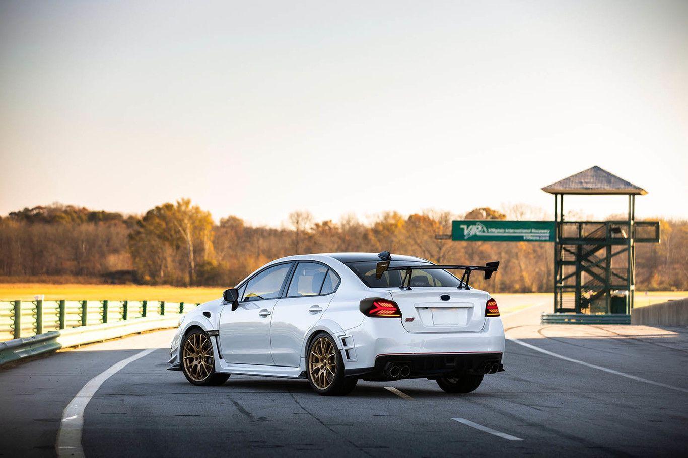 OLM Y-Spec LED Taillights (Smoke Lens  Red Optic) - 2015-2021 WRX / STI - Evergreen Kings