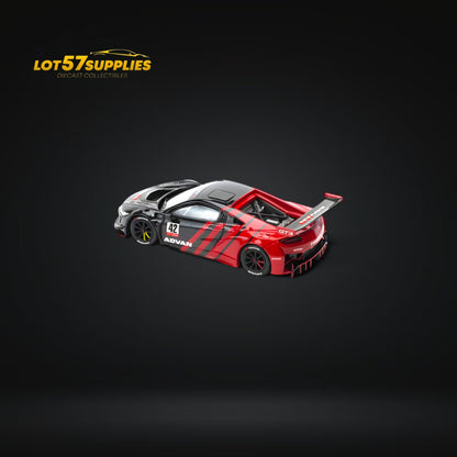 Pre-order Honda NSX GT3 EVO22 diecast model in 1:64 scale with ADVAN livery from Lot57Supplies Diecast Shop.