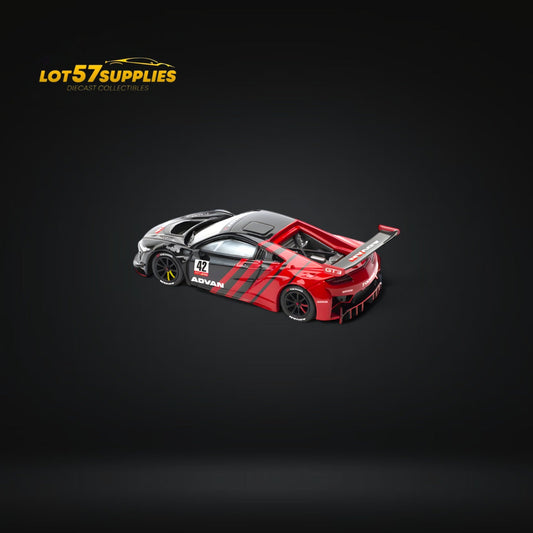 Pre-order Honda NSX GT3 EVO22 diecast model in 1:64 scale with ADVAN livery from Lot57Supplies Diecast Shop.