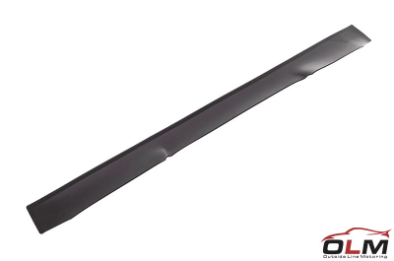 OLM V2 rear window visor for 2015-2021 Subaru WRX and STI, stylish spoiler accessory with a sleek design.