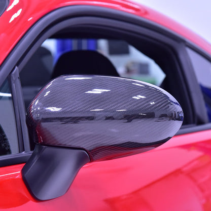 OLM LE dry carbon fiber mirror covers for 2022+ Subaru BRZ and Toyota GR86