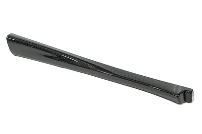 OLM LE Carbon Fiber upper front door panels for 2022+ Subaru WRX, interior trim with sleek carbon fiber finish.