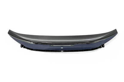OLM TR Style carbon fiber duckbill spoiler installed on a 2022 Toyota GR86 or Subaru BRZ