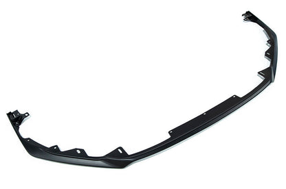 Matte black OLM S Style front lip for 2022+ Subaru WRX, stylish aerodynamic car front lip accessory.