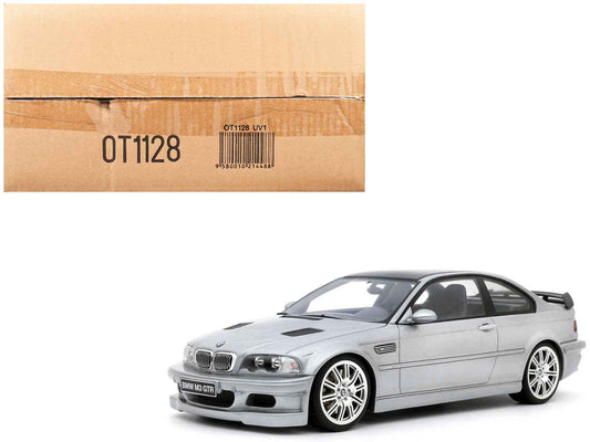 2001 BMW E46 M3 GTR Street Titan Silver Metallic 1/18 Model Car by Otto Mobile
