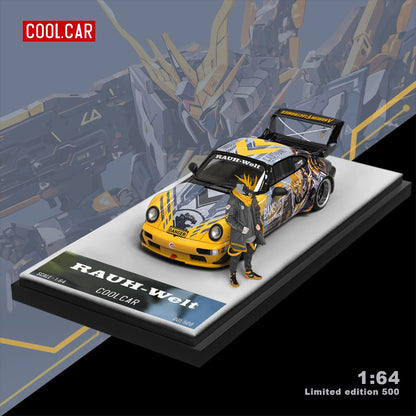 Cool Car Porsche RWB 964 BANSHEE MECHA Livery Figure Version 1:64 - Evergreen Kings