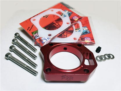 P2R Power Rev Racing 3/4-inch thermal throttle body spacer for 2006-2011 Honda Civic Si, fuel injection throttle body enhancement