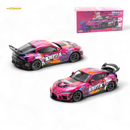 PopRace Toyota Supra A90 Lion Dance 1:64 - Evergreen Kings