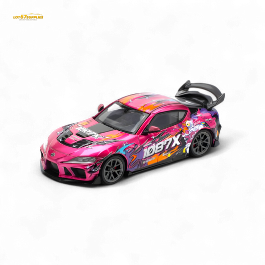 PopRace Toyota Supra A90 Lion Dance 1:64 - Evergreen Kings