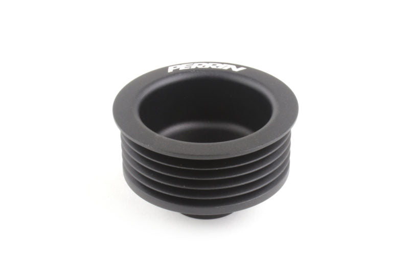 Black Perrin alternator pulley for 2022-2025 Subaru WRX FA/FB models, JDMuscle performance engine pulley.