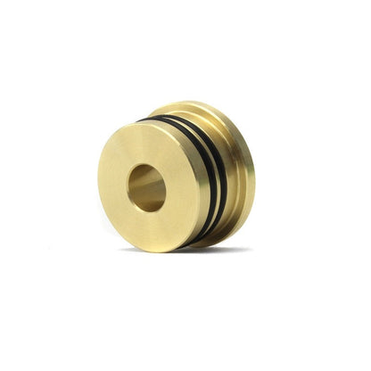 JDMuscle brass shifter bushing kit for Subaru WRX, Crosstrek, Forester, Legacy, and Outback models showing bushings and installation parts.