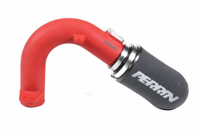 Red PERRIN cold air intake for 2015-2021 Subaru WRX, JDMuscle intake system with high-performance design and visible air filter
