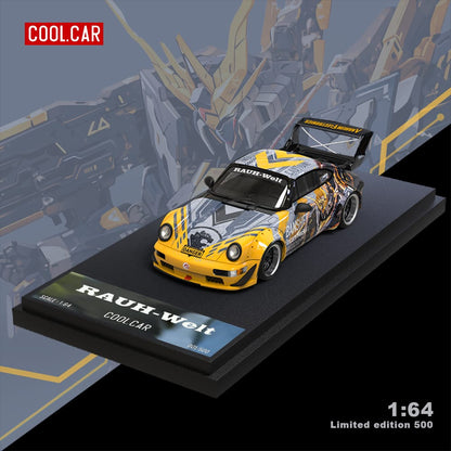 Diecast Porsche RWB 964 BANSHEE MECHA Livery model in 1:64 scale, detailed miniature car from Lot57Supplies Diecast Shop.