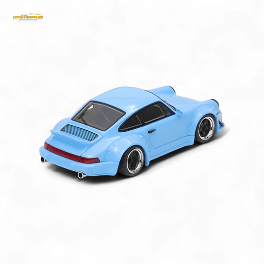 Fast Speed RWB 964 Wide-Body Duck Wing - Sky Blue 1:64 - Evergreen Kings
