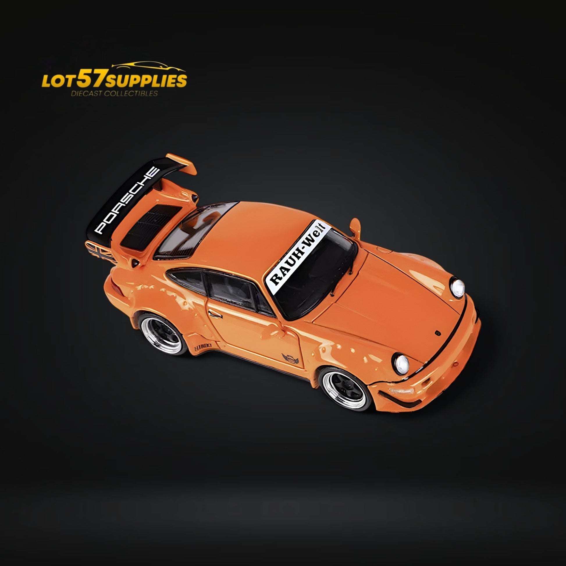 Fast Speed Porsche 964 RWB Widebody Orange 1:64 - Evergreen Kings
