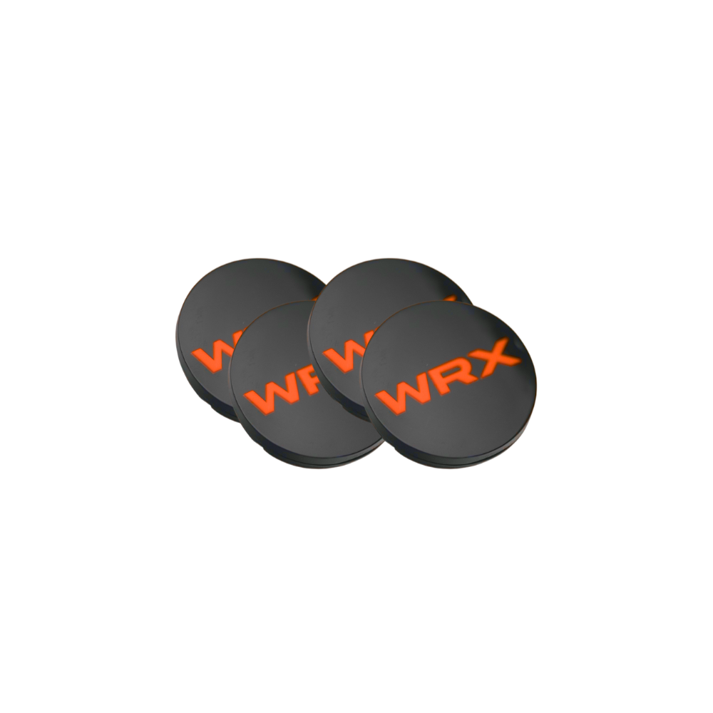 Racing Art [WRX/STI/BRZ] Factory Subaru Wheel Center Caps w/ WRX or STI Logo | Red, Blue, Neon Yellow, White - Evergreen Kings