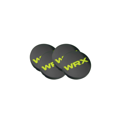 Racing Art [WRX/STI/BRZ] Factory Subaru Wheel Center Caps w/ WRX or STI Logo | Red, Blue, Neon Yellow, White - Evergreen Kings