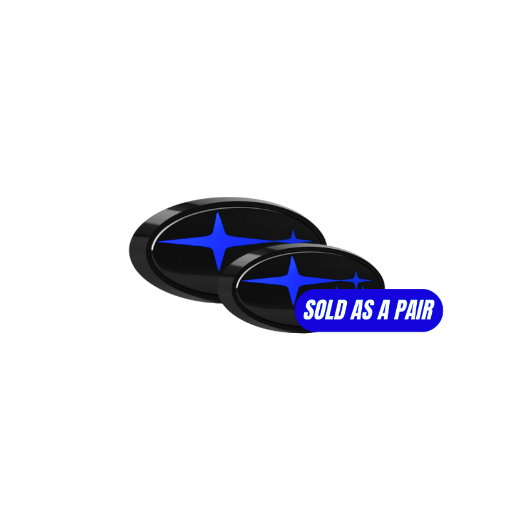 Racing Art [22-25 WRX] Front + Rear Emblem Kit - Evergreen Kings