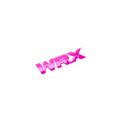 Racing Art WRX grille emblem by JDMuscle featuring multiple color options for Subaru WRX 2008-2014, universal fit, decorative ornament.