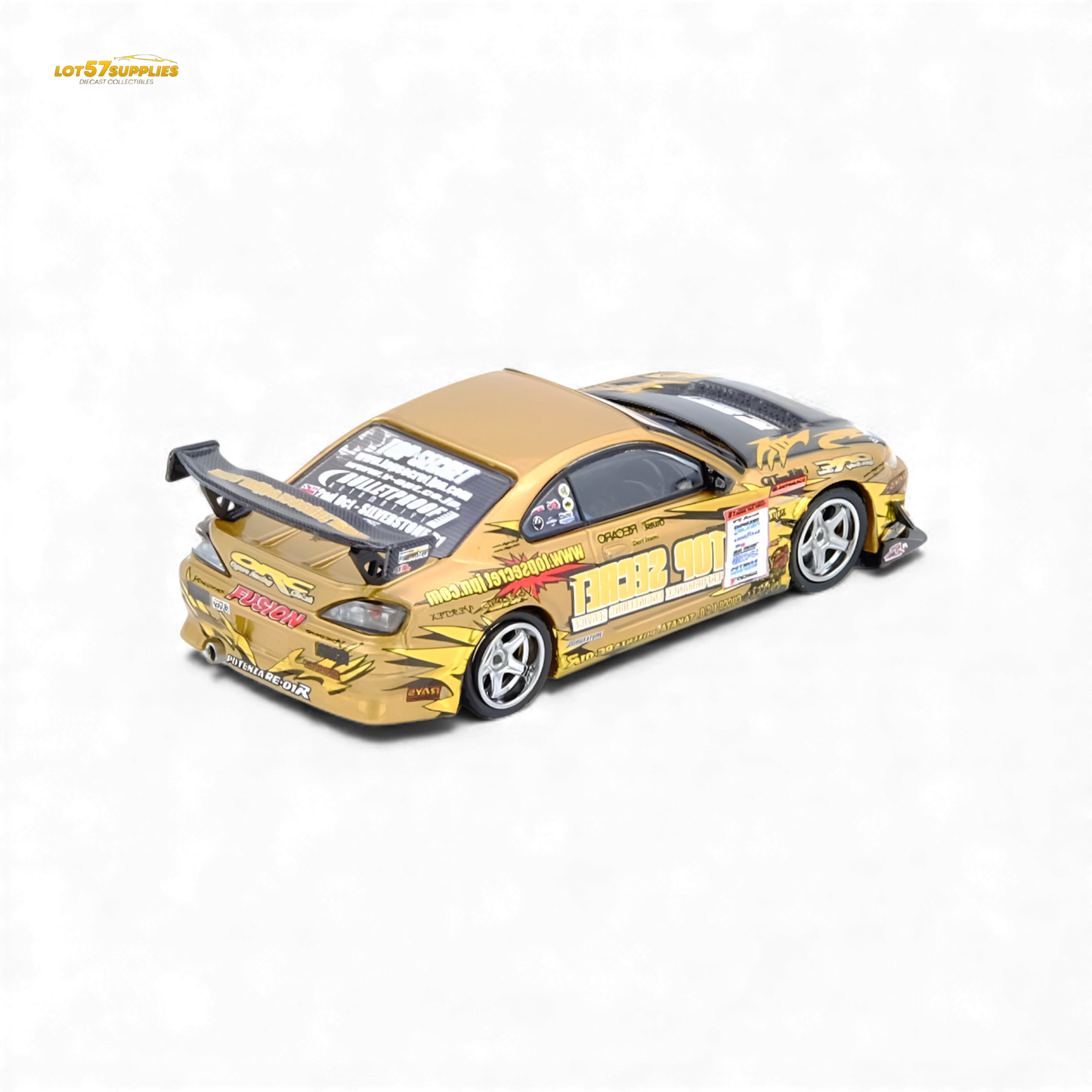 (Pre-Order) INNO64 Top Secret Silvia S15 D1GP 2004 Gold 1:64 - Evergreen Kings